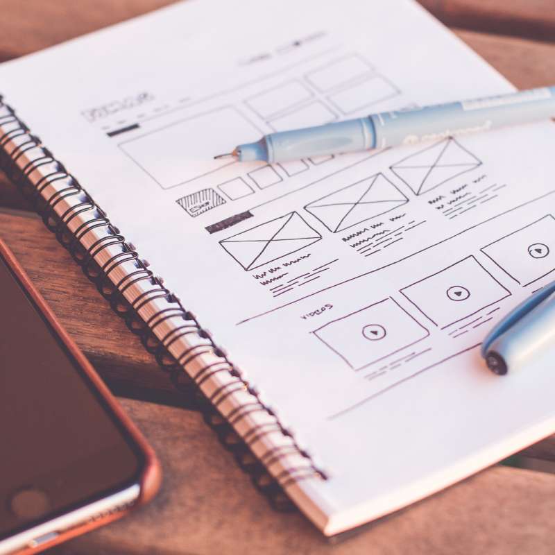 website planning on paper